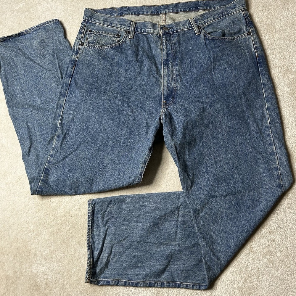 Vintage Y2K Polo Ralph Lauren Jeans Men's 42x34 Ultra Wide Leg Baggy Denim Loose